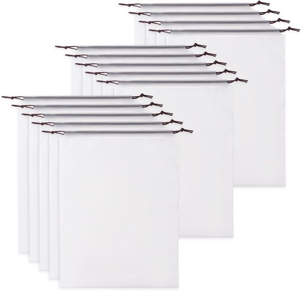 20 Pack Shoe Bags for Travel, 40x30mm Clear Travel Shoe Bags for Packing