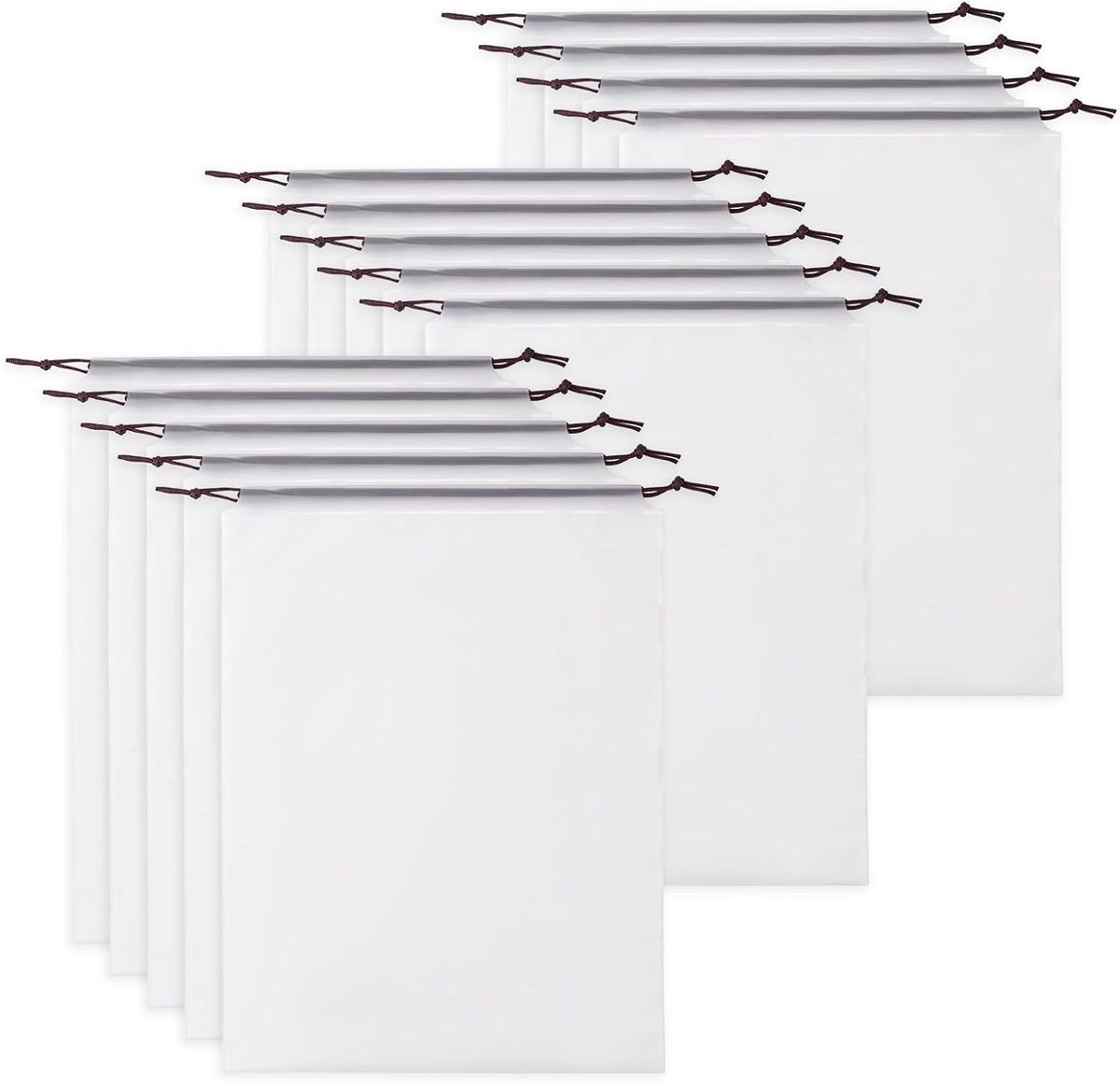20 Pack Shoe Bags for Travel, 40x30mm Clear Travel Shoe Bags for Packing
