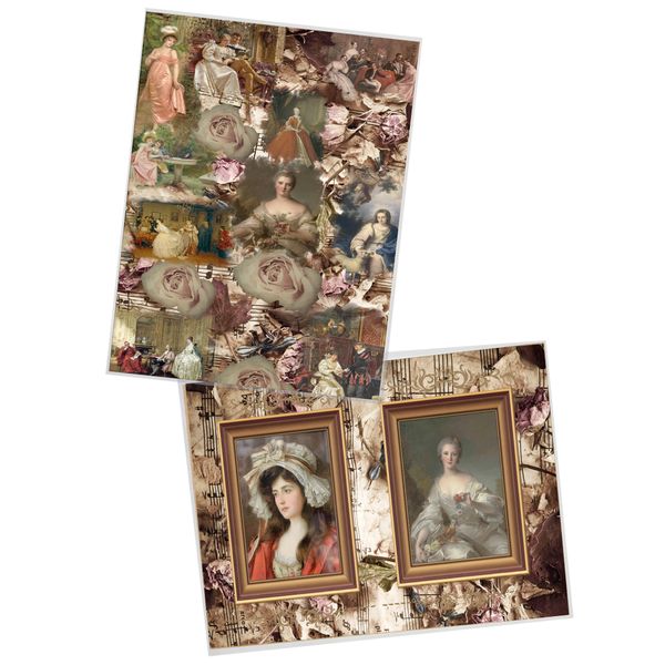 Decoupage Tear Resistant Transfers - Rose Ladies