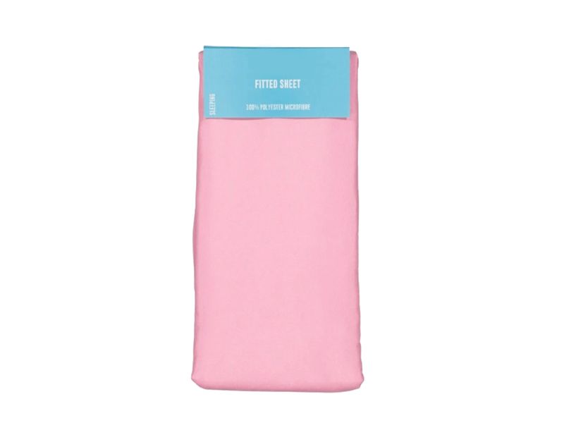 Fitted Sheets 3 Quarter Bed Light Pink