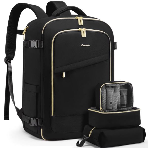 40L Airline-Approved Travel Backpack with Packing Cubes