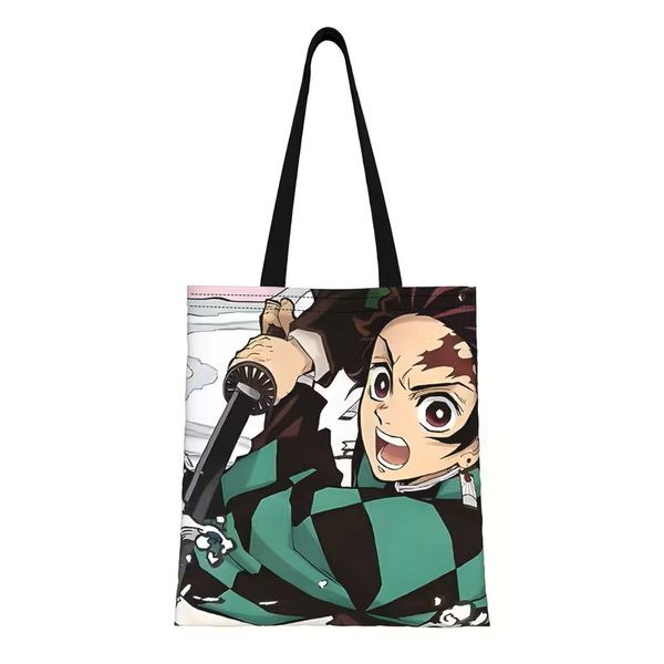 Demon Slayer Kimetsu No Yaiba Anime Canvas Tote Bag