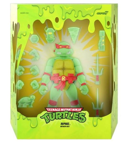 TMNT Ultimates Raphael Mutagen Ooze Glow Figure