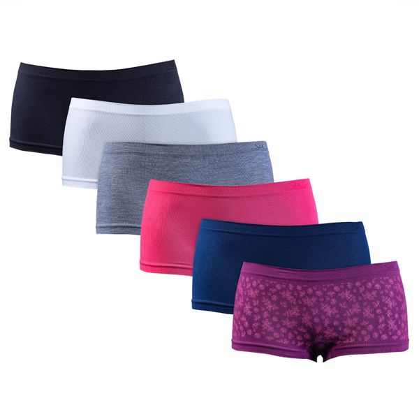 Seamfree Boyleg Panties for Women - 6 Pack