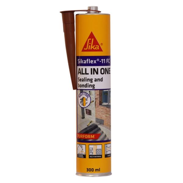Sikaflex - All-in-One Elastic Adhesive &amp; Joint Sealant 11 FC Brown - 300ml