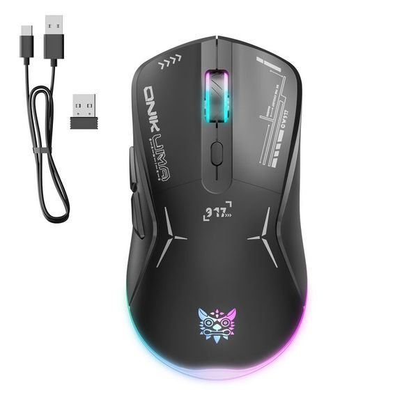 Onikuma CW917 Dual Mode Wireless &amp; Wired RGB Gaming Mouse - 4800 DPI