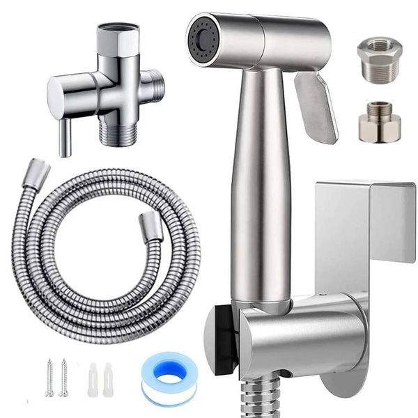 Handheld Faucet Sprayer Steel Bathroom Hand Bidet Spraye Set