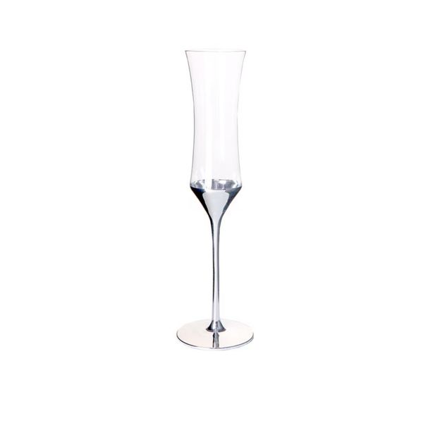 Bonjue Love Knot Silver-Handled Champagne Flutes |
