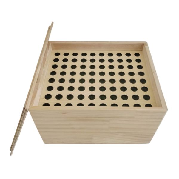 80 Pre-Rolled Cones Filling Box King Size Cone Filler Wood