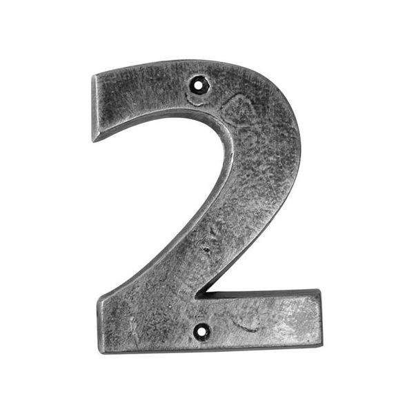 Antique Silver House number No.2- 20cm