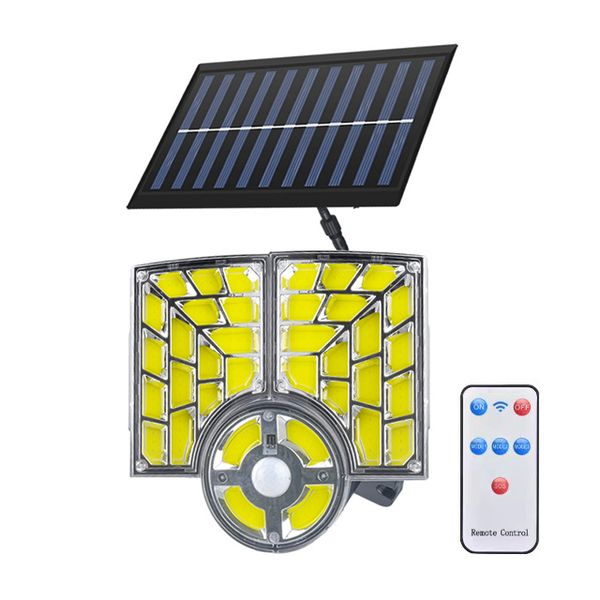 Solar Powered Outdoor LED Wall Lamp with Adjustable Heads Working Modes 120