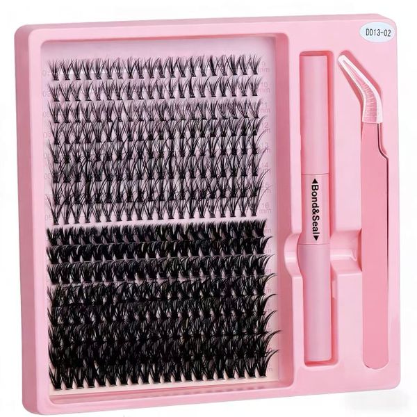 320 Pieces Individual Cluster Lashes Kit - 9-16mm