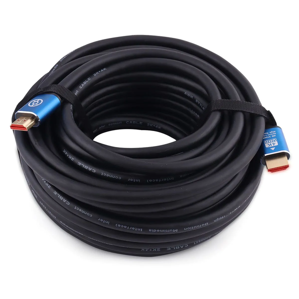 HDTV Premium HDMI Cable - Data 18Gbps, 3D, 4K, UHD 3840 x 2160 @ 60 Hz- 40m