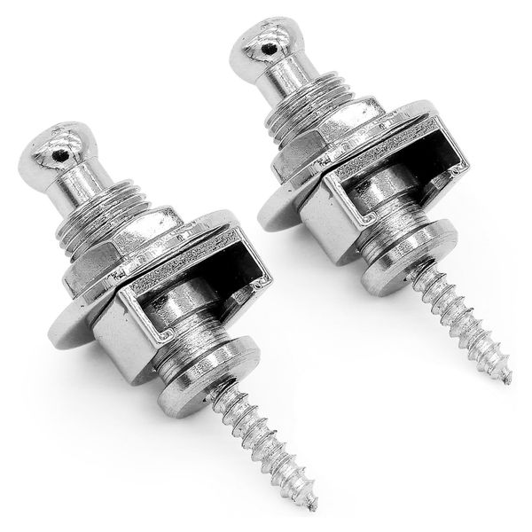 Guitar Strap Locks and Buttons Release Retainer (Pack of 2)