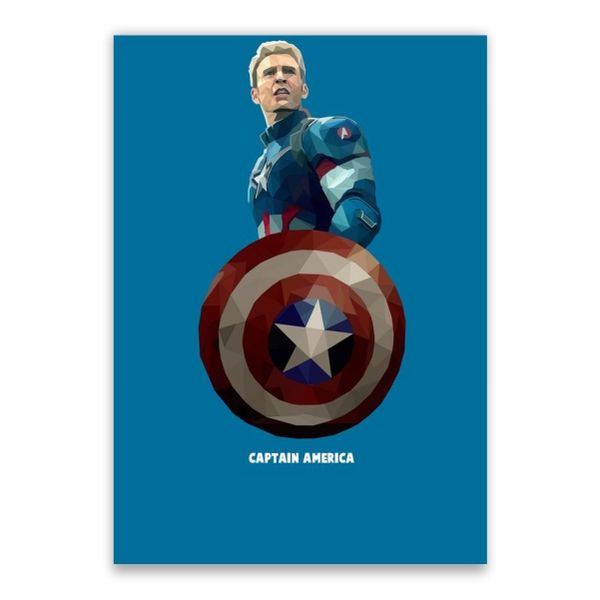 Captain America Blue Poster - A1