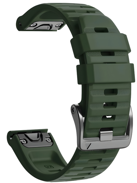 Silicone Band Compatible with Garmin Fenix 8 (47mm) - Khaki
