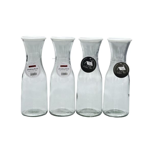 1L 34oz Classic Large Capacity Milk Juice Beverage Drink Glass Bottle