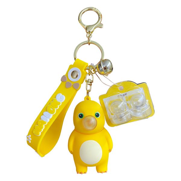 Blow Bubbles Milk Dragon Stress Relief Keychain