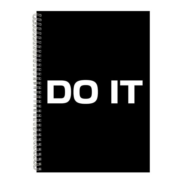 Do it A4 Notebook Spiral Lined Motivational Sayings Graphic Notepad Gift159
