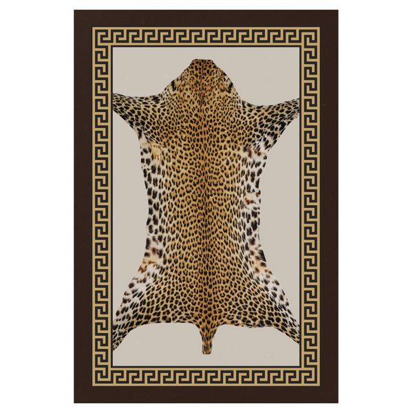 Cape Art Framed Leopard Rectangular Rug