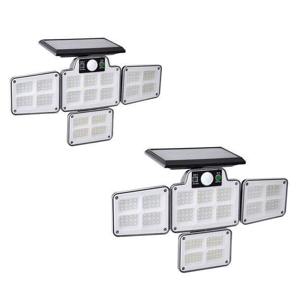 2 Sets Of Solar Powered 4 Side Emitting Light FA-LF-178