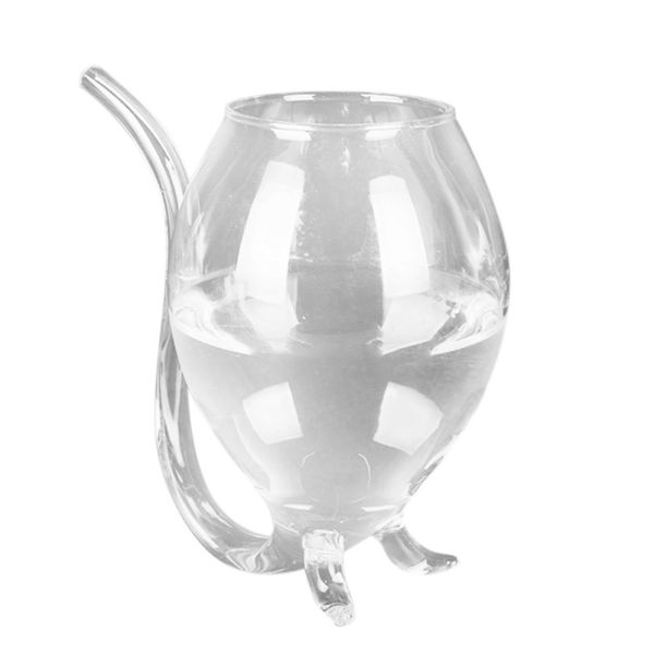 300ml Creative Vampire Cocktail Wine Glass With Glass Straw