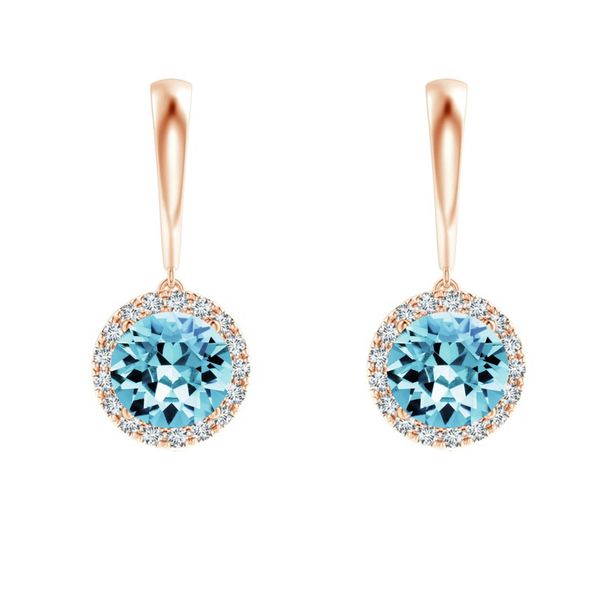 Swarovski Aquamarine Crystal Rosegold image