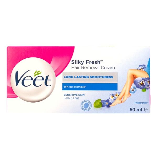 Veet Silky Fresh Hair Remover Cream Sensitive - 100ml x 2