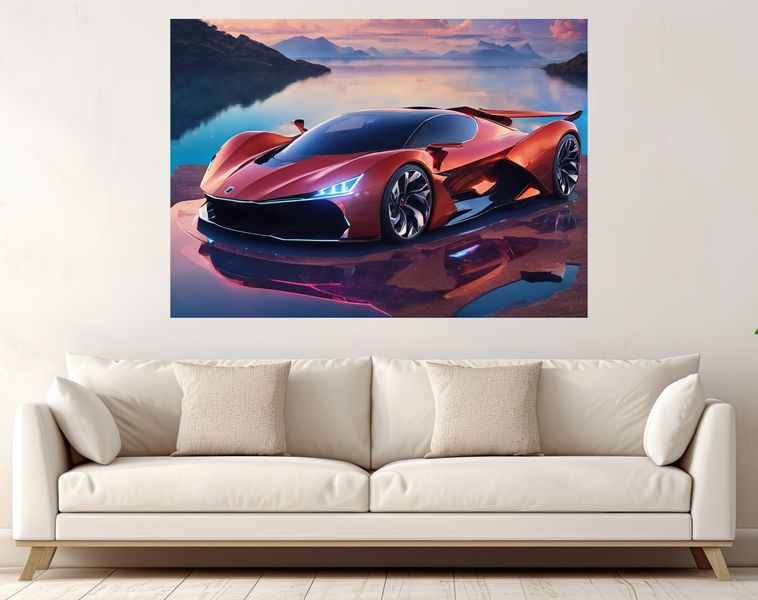 0217 Lambo Canvas Wall Art