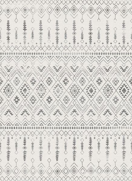 Rug Warehouse Xen Modern Aztec Inspired Design Cream