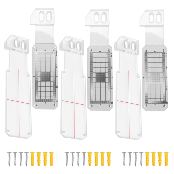 3 Pcs Crack Monitoring Record Acrylic Corner Tell-Tale Monitor