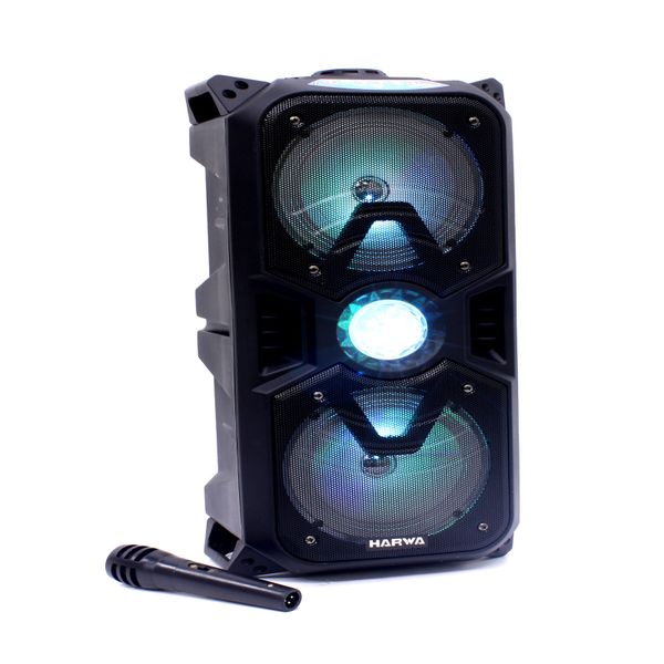 Rechargeable Speaker System-Dual 6.5"-1200W-SP7040 With Microphone &amp; Remote