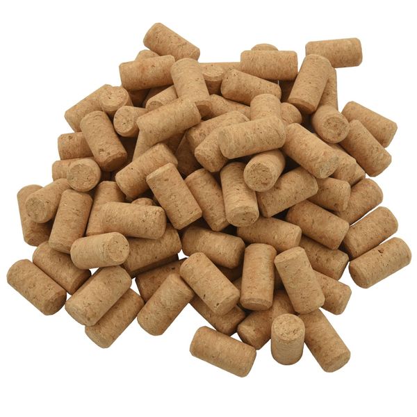 100Pcs Straight Wood Corks Wine Stopper Wood Bottle Stopper Cone Type Wine