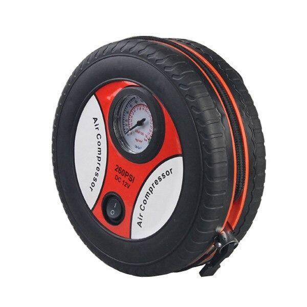 DC12V Mini Tire Inflator Air Compressor 260PSI