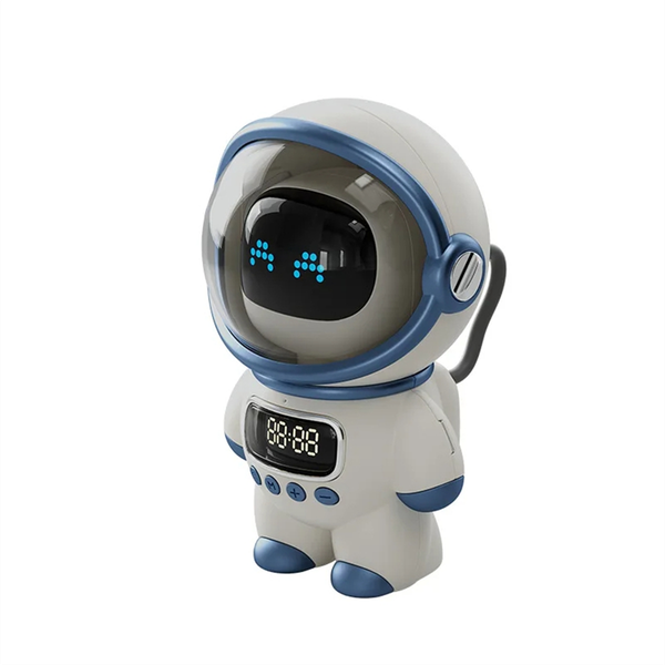 Smart Astronaut Bluetooth Speaker Portable Stereo Table Clock White