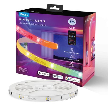 Govee RGBIC Strip Smart Light S - With Protective Coating - Supports Matter Image