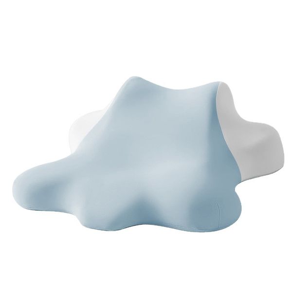 Ergonomic Pillow for Reclining and Stomach Sleepers - Blue
