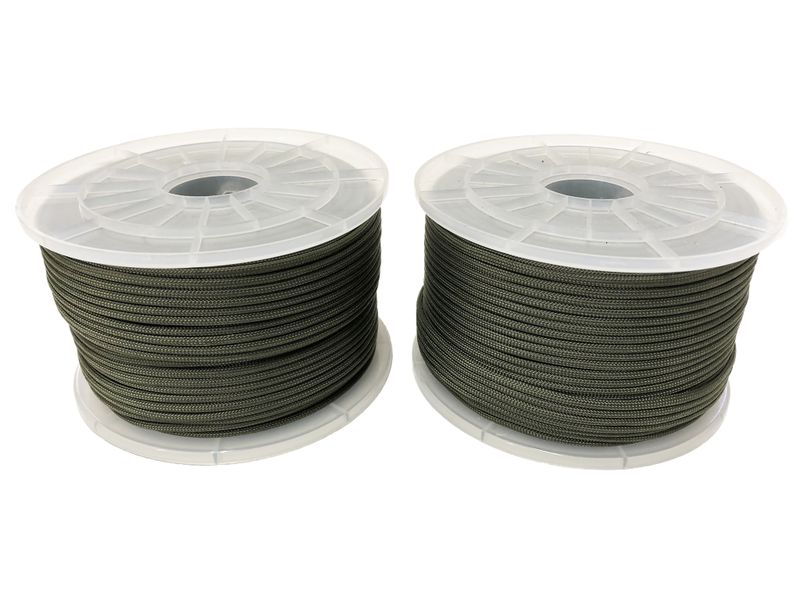Paracord 550 Type III - 100% Nylon - Military Green