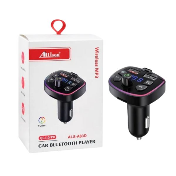 Allison Car Bluetooth Wireless MP3 Player with QC3.0 &amp; PD (ALS-A83D)