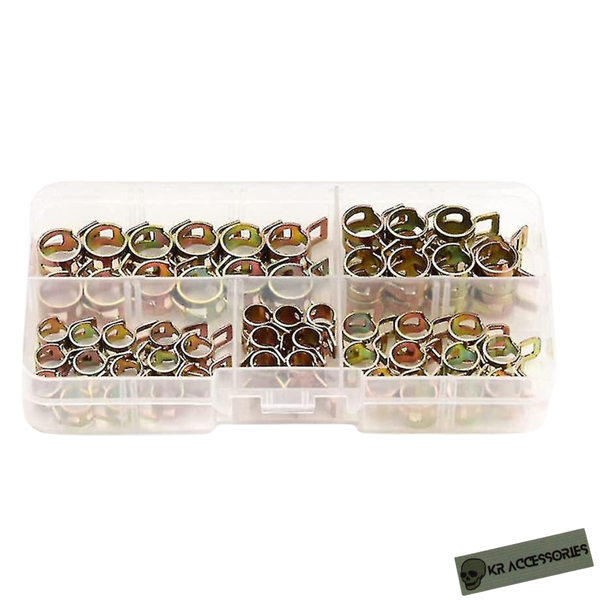 KR Auto Zinc Plated Hose Clamp Set (75-Piece)