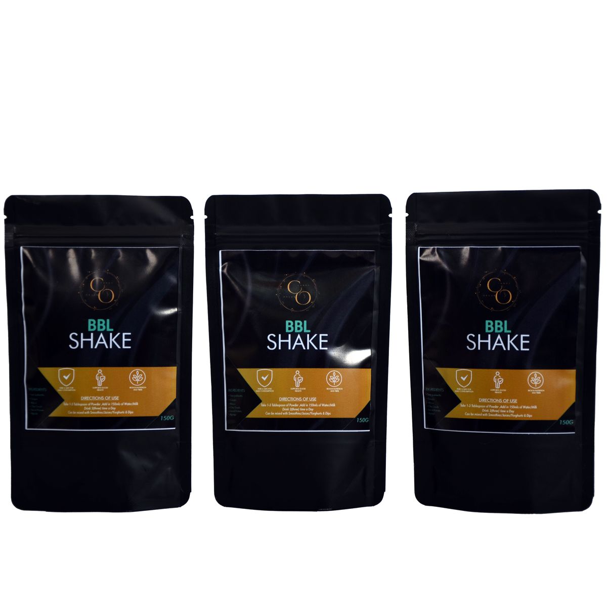Candy Organic BBL Shake 150g x 3 - (Natural Butt Lift & Body Toning)