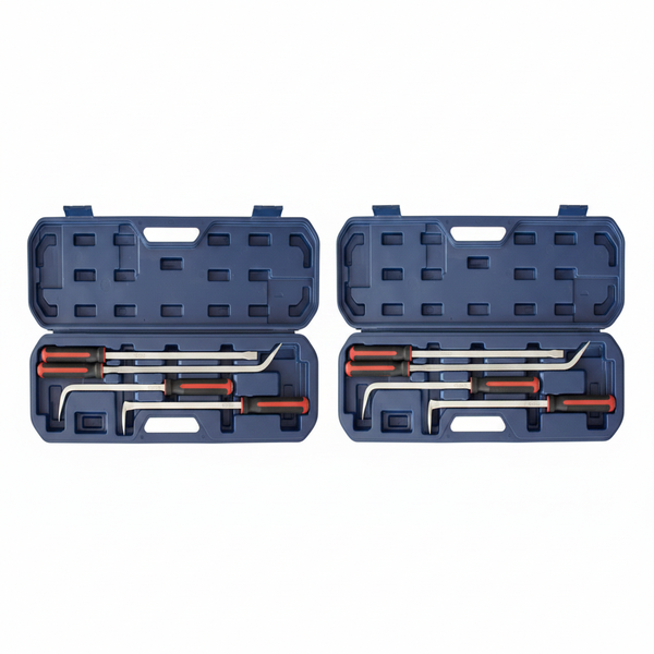 Force Jumbo Pry Bar Set - Heavy-Duty Steel Bars with Striking Caps - 2 Pack
