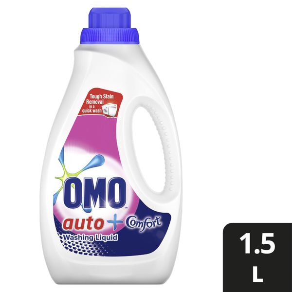OMO Stain Removal Auto Washing Liquid Detergent with Comfort Freshness 1.5L