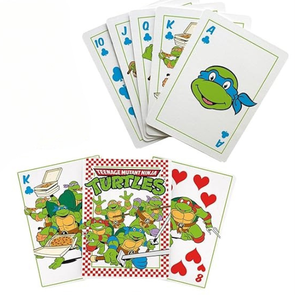 Teenage Mutant Ninja Turtles Pizza Themed Playing Cards