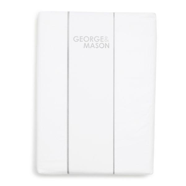 George &amp; Mason 400TC Egyptian Cotton Plain White Flat Sheet
