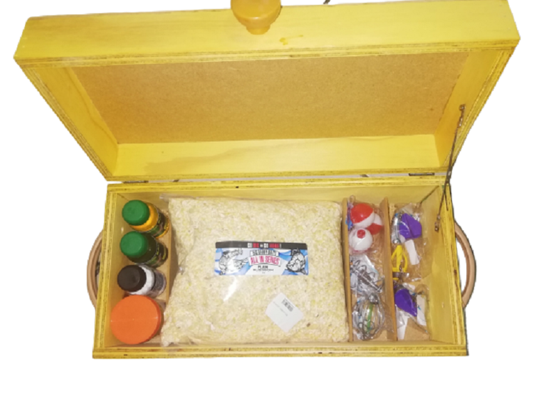 Tackle Wooden Box Fishing Combo 1