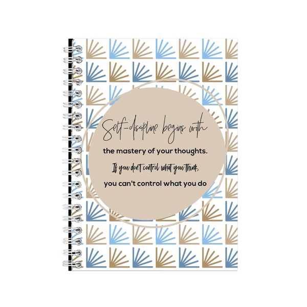Thoughts A5 Notebook Spiral Lined Motivational Sayings Graphic Notepad 155