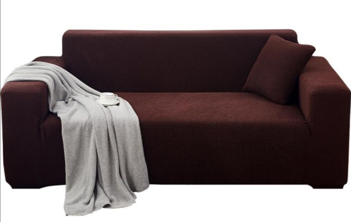 Sofa / Couch Cover Jacquard Knitting Fabric Chocolate Shop Today. Get