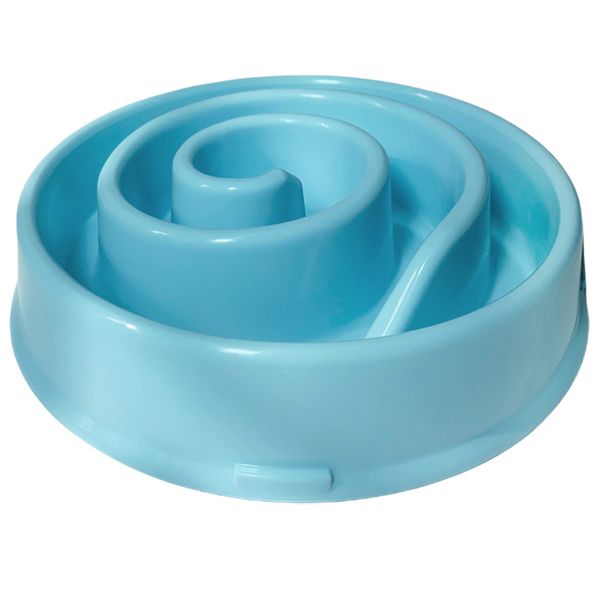 Happy Hunting Slow Feeder Pet Bowl – Blue image