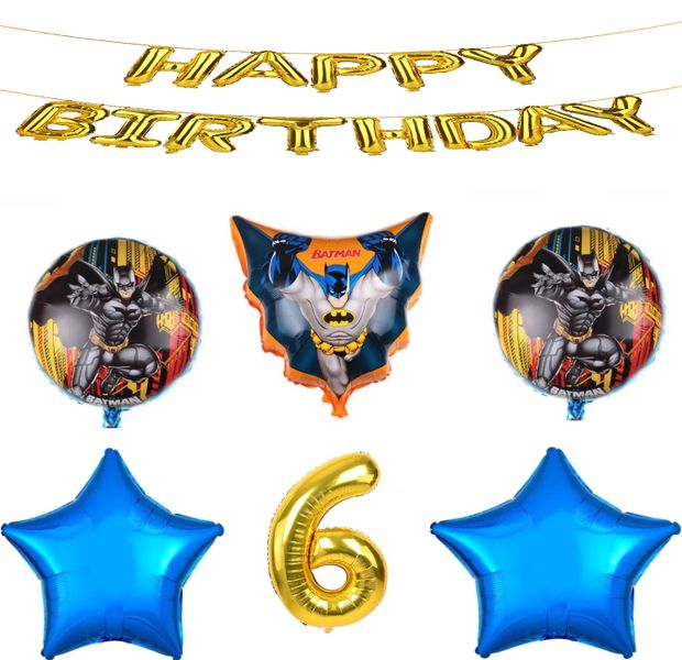Batman balloon set 6 years